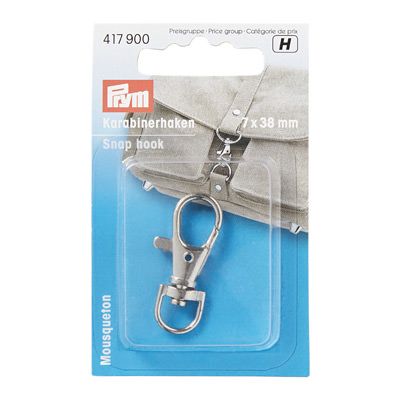 Prym Bag Snap Hook 7 x 38 mm silver