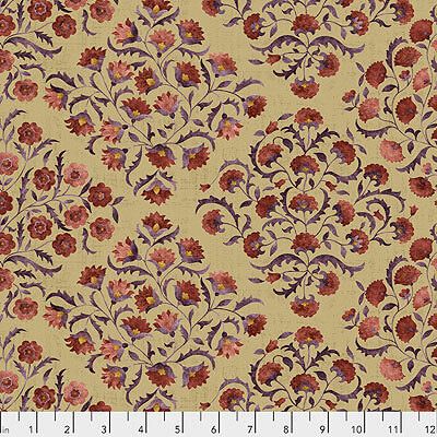 Cashmere: Ottoman Flowers Spice (per 1/4 metre)