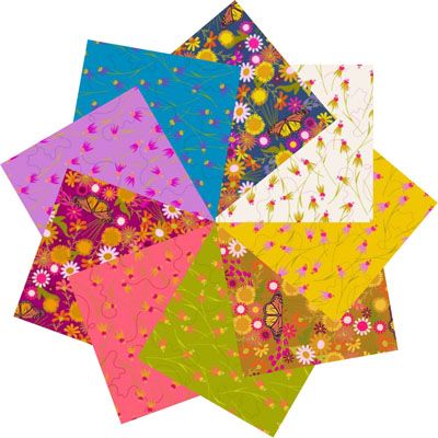 Alison Glass Fabric Wildflowers Fat Quarter Bundle