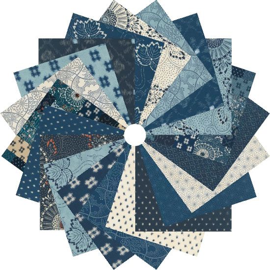 Indigo Blooming Fat Quarter Bundle