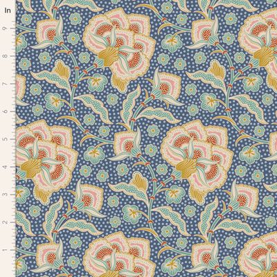 Tilda Hometown fabric: Eden Blue (per 1/4 metre)