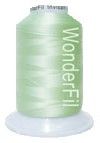 InvisaFil Thread: 100wt 2 ply Polyester 2500m Spool Pastel Green