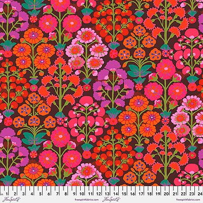 Kaffe Fassett Sprays Fabric Red (per 1/4 metre)