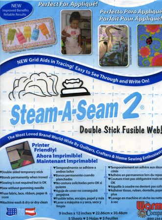 Steam A Seam 2 Fusible Web, 5 Sheets