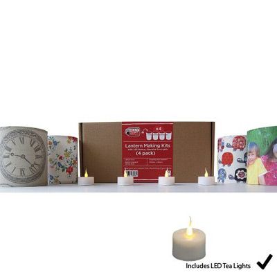 Lantern Making Kit with battery LED Tea Lights (4)