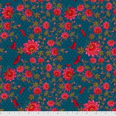 MagiCountry Fabric: Ibis Blue (per 1/4 metre)