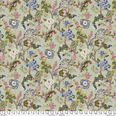 Sanderson Water Garden Fabric: Fusang Tree