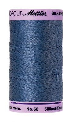 Mettler 50 Cotton Thread 500m 0351 Smoky Blue