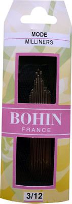 Bohin Milliners Needles Assorted Sizes 3 to 12