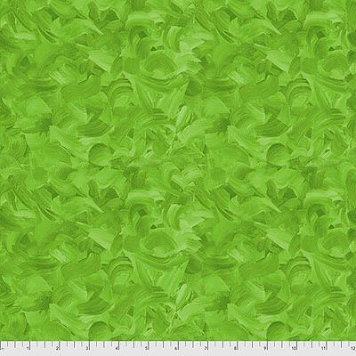 Sue Penn Flourish fabric: Impasto Green (per 1/4 metre)