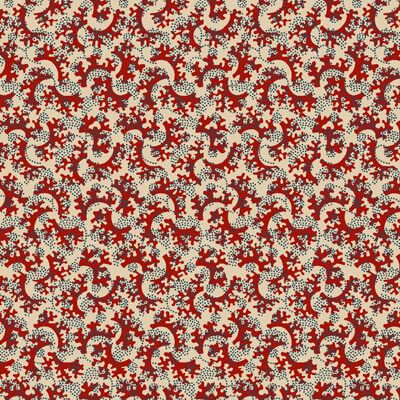 Quilters Basic Harmony: Wavy Branches Maroon (per 1/4 metre)