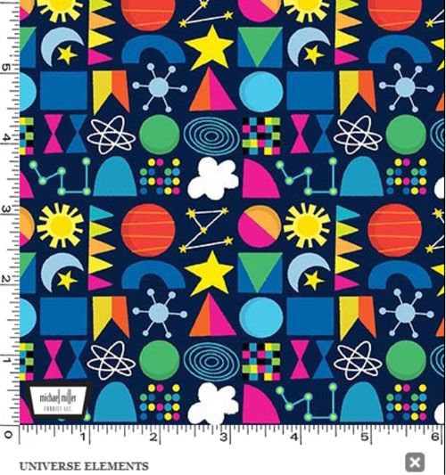 Lost In Space fabric: Universe Elements