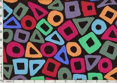 Brandon Mably Fabric Puzzle Black (per 1/4 metre)