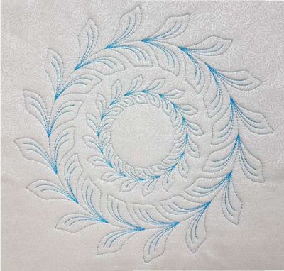 Westalee Ruler Circle Wreath Feathered Leaf Set of 2