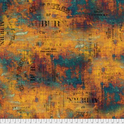 Abandoned Fabric: Urban Grunge Patina (per 1/4 metre)