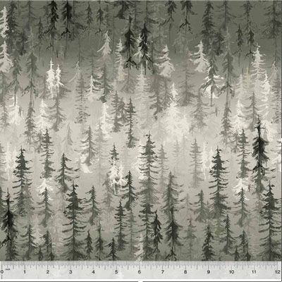 Majestic Fabric: Pine Forest Grey (per 1/4 metre)