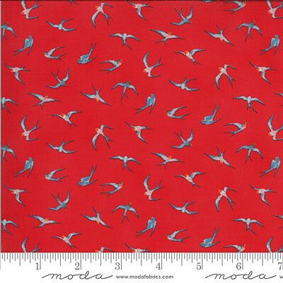 Lulu Fabric: Flying High Geranium (per 1/4 metre)