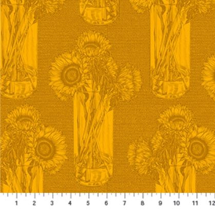 Indelible fabric: Sunflower, Lush