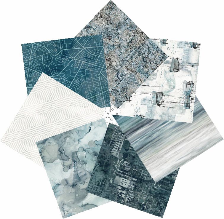 City Harbour fabric: Fat Quarter Bundle