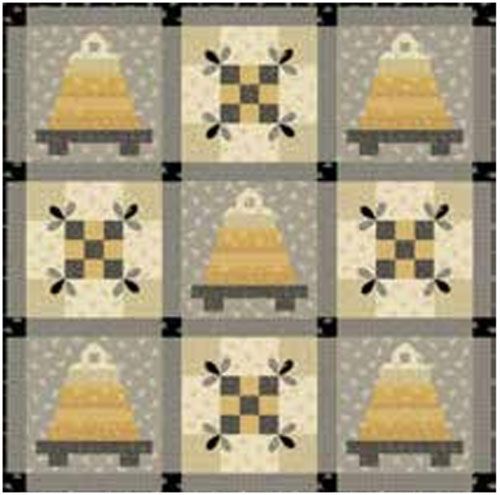 Petite Beehive Taupe Quilt Kit