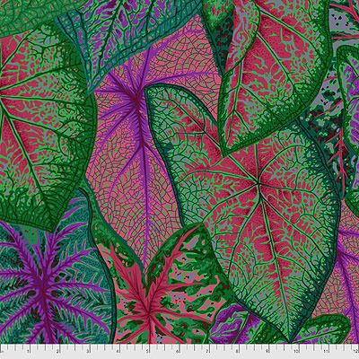 Kaffe Fassett Collective: Caladiums Dark (per 1/4 metre)