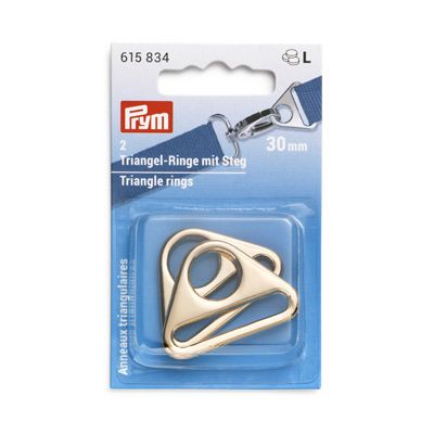 Prym Bag Triangle Rings 30mm gold