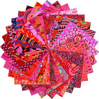 Kaffe Fassett Collective Fabrics Red & Pinks 5" Charm