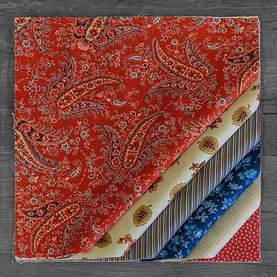 Red Light and Blue Traditions 10' Patchwork Palette