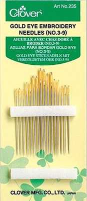 Clover Gold Eye Embroidery Needles (Assorted)