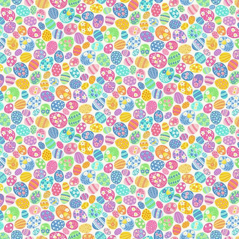 Hello Spring Fabric: Eggstravaganza