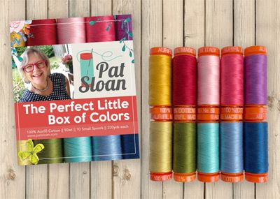 Perfect Little Box of Colours by Pat Sloan Aurifil Thread Set