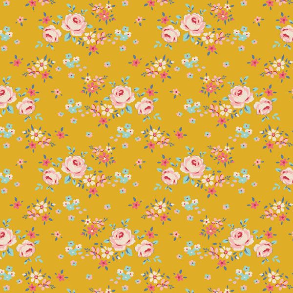 Tilda fabric: Creating Memories Spring Gracie Yellow