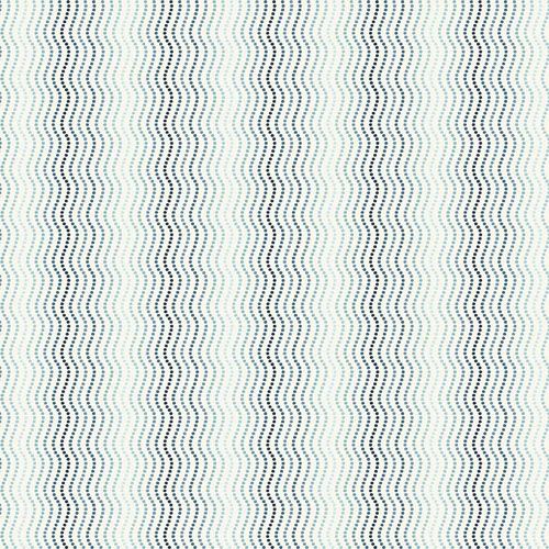 High Tide Fabric: Waves, Cream