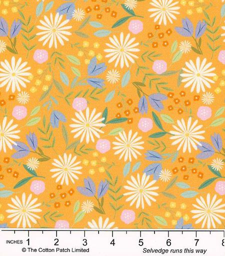 Sweet Spring Fabric: Easter Floral, Yolk