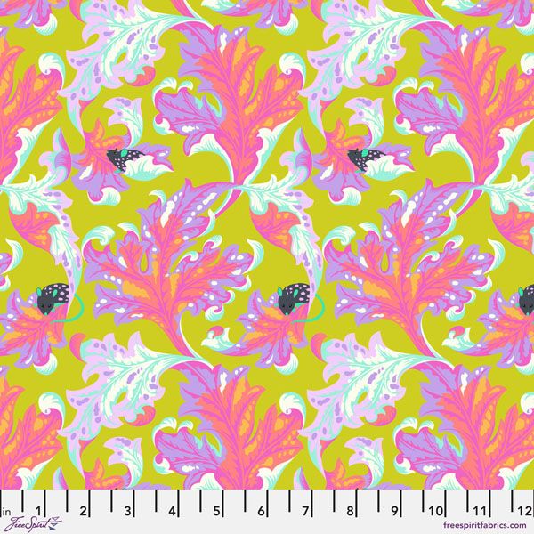 Tabby Road Deja Vu fabric: Eek, Electroberry