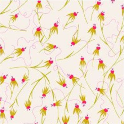 Alison Glass Fabric Coneflowers  Light (per 1/4 metre)