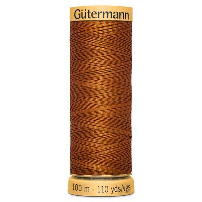 Gutermann Natural Cotton 50 Weight Thread 100m 1554 Burnt Orange