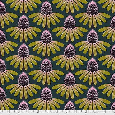 Love Always AM fabric: Echinacea Seaweed (per 1/4 metre)