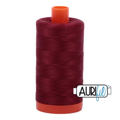 Aurifil 50/2  Dark Carmine Red Thread 2460