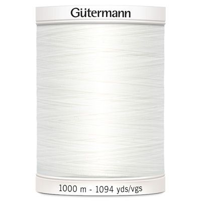 Gutermann SewAll Thread 800 White 1000m