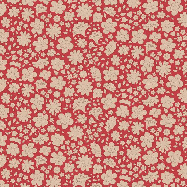 Tilda fabric: Creating Memories Winter Carla Red