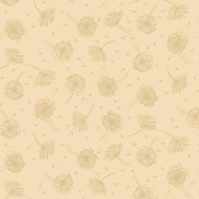 Luxe fabric: Seed Heads Cream (per 1/4 metre)