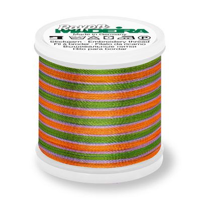 Madeira Rayon 40 Embroidery Thread 2143 Multi Colour Orange Purple Green