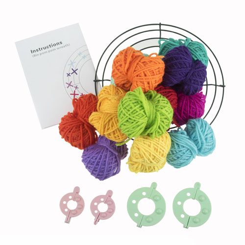 Pom Pom Wreath Kit: Rainbow Pack