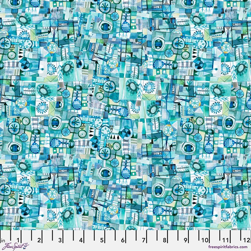 L'Heure Bleue fabric: Doux, Mint