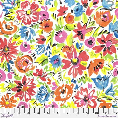 Flowerfields fabric: Meadow Multi (per 1/4 metre)