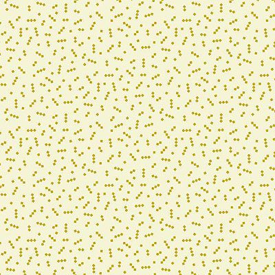 Posy Fabric: Mod Star Gold (per 1/4 metre)