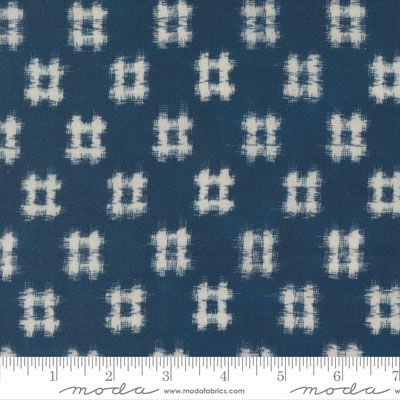 Indigo Blooming fabric: Bara Navy