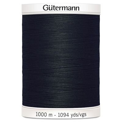 Gutermann SewAll Thread 0 Black 1000m