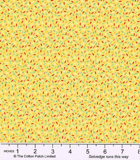 Summer Crush fabrics: Colourful Sprinkles, Yellow